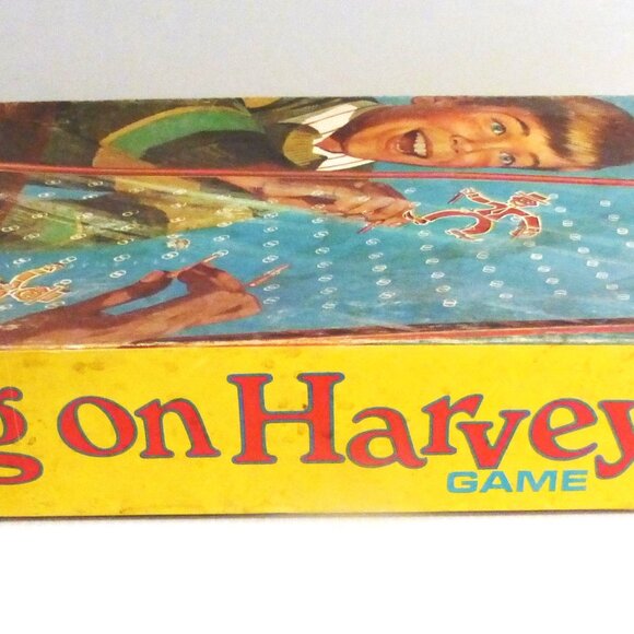 GMS1 - Complete 1969 Ideal HANG ON HARVEY Board Game No. 2346-5 Hangman Type - Picture 8 of 9